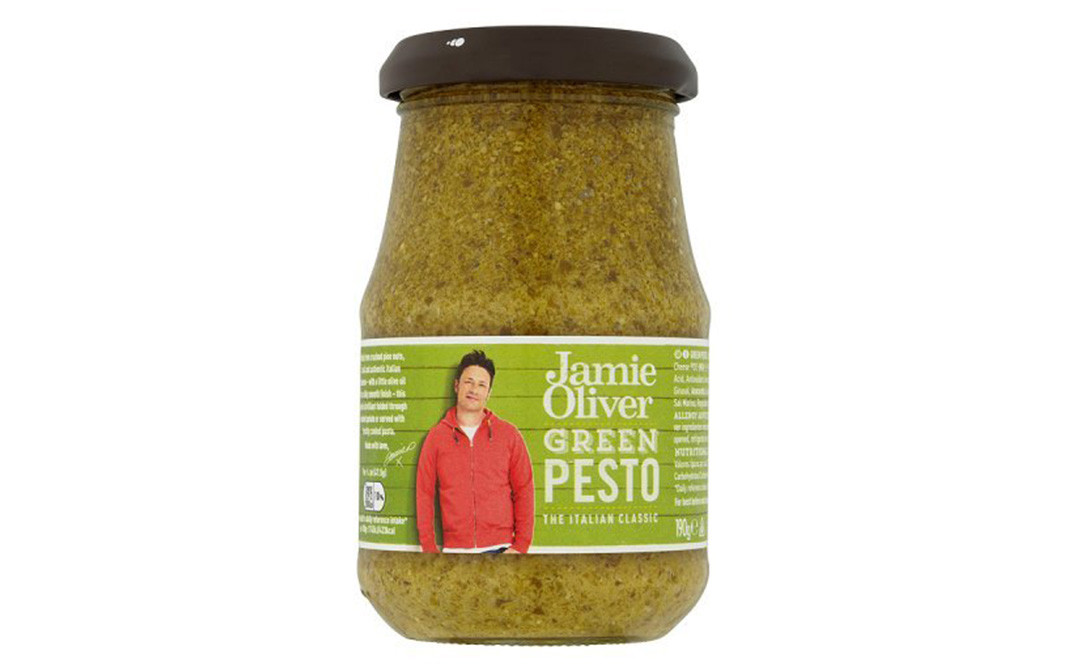 Jamie Oliver Green Pesto Glass Jar 190 grams Reviews Nutrition